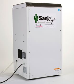 A Energy Efficient basement dehumidifier installed in a finished basement in Rensselaer