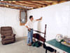 A basement wall covering for creating a vapor barrier on basement walls in Mishawaka, Elkhart, South Bend