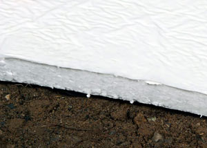 Insulation installed on a crawl space floor in Wabash