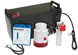 a battery backup sump pump system in Peru