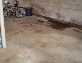 basement floor crack repair system in Indiana and Michigan