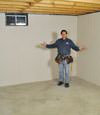 La Porte basement insulation covered by EverLast™ wall paneling, with SilverGlo™ insulation underneath