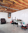 CleanSpace® basement wall vapor barrier installed in Stevensville