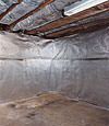 An energy efficient radiant heat and vapor barrier for a Middlebury basement finishing project