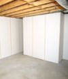 Fiberglass insulated basement wall system in Plymouth, IN & MI